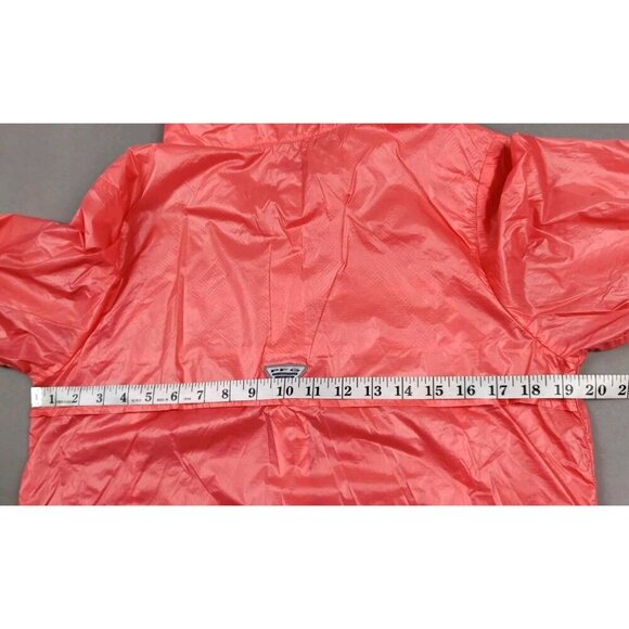 Columbia Womens Full Zip PFG Windbreaker Omni-Shield Jacket Cowl Neck Sz M Pink - Picture 9 of 16